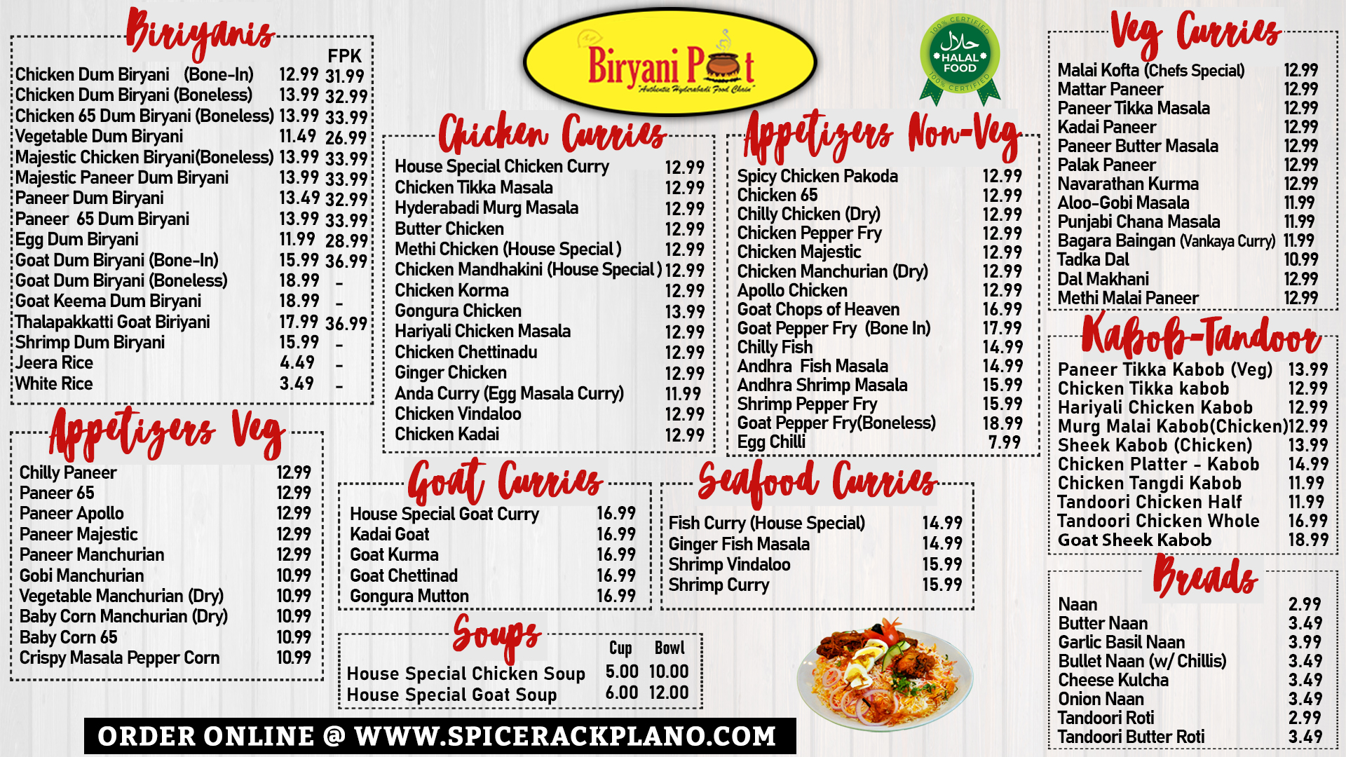 View Biryani Point menu
